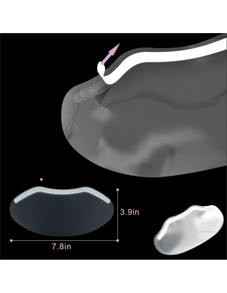 50 Protectores Faciales Desechables Woshop para Ducha y Belleza