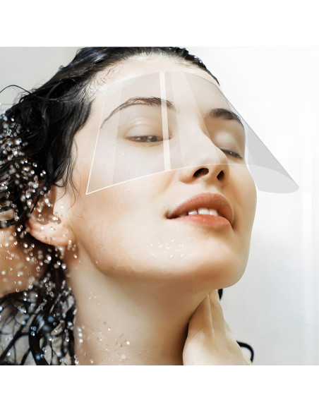 50 Protectores Faciales Desechables Woshop para Ducha y Belleza