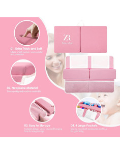 Juego de Almohadillas para Rodillas y Codos RelaxaTub Rosa 2