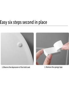 Elevador de Asiento de Inodoro DazzyD - Blanco, 2 Piezas 2