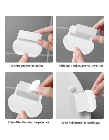 Elevador de Asiento de Inodoro DazzyD - Blanco, 2 Piezas