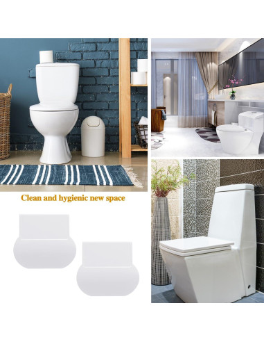 Elevador de Tapa de Inodoro Sliverdew, 2 Piezas Autoadhesivas