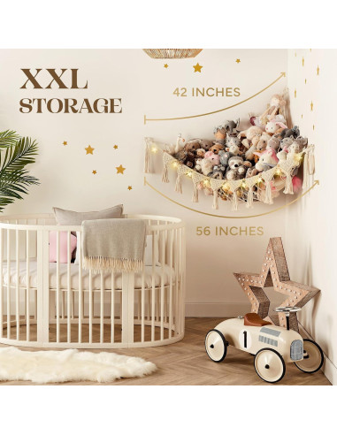 Hamaca de Peluches TIDYTEDS Triangular Algodón 100% Helado