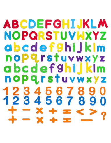Juego de Letras y Números Magnéticos LovesTown 112 PCS