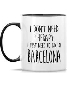 Taza de Cerámica Divertida Retreez 11 Oz para Amantes de Barcelona 2