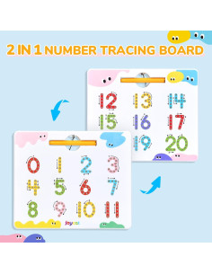 Tablero Magnético de Trazado JoyCat 1-20 para Niños 2