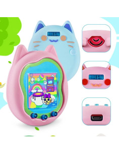 Funda de Silicona Azul para Tamagotchi Uni 2023 - Protector Suave 2