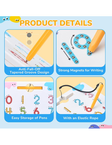 Tablero Magnético de Trazado JoyCat 1-20 para Niños
