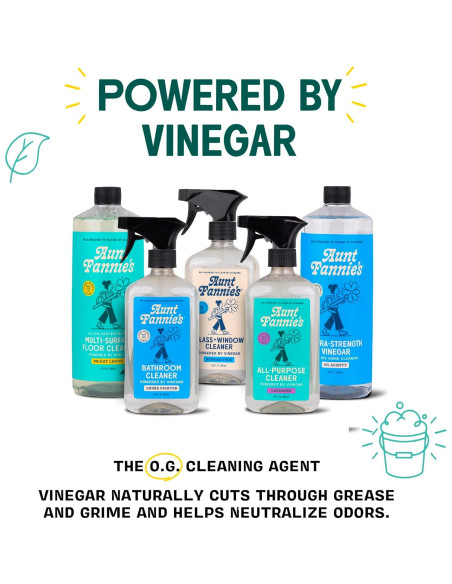 Vinagre de limpieza multiusos Aunt Fannie 0.95L sin aditivos