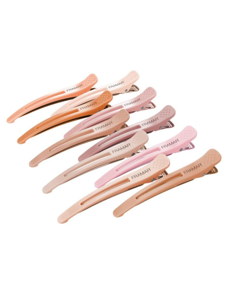 Clips para Cabello Framar Sin Marcas 10 Piezas Neutros
