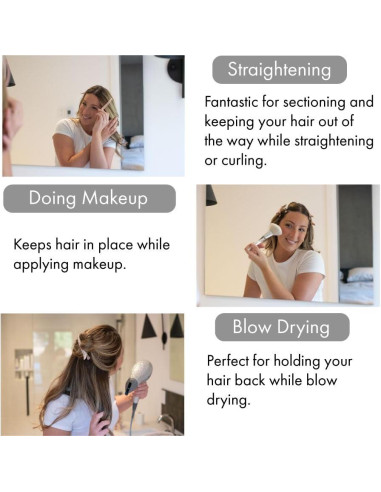 Clips para Cabello Framar Sin Marcas 10 Piezas Neutros