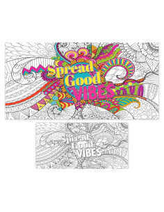 Póster de Colorear Gigante Naozinebi 63.5x127cm Motivacional