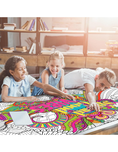 Póster de Colorear Gigante Naozinebi 63.5x127cm Motivacional Póster de Colorear Gigante Naozinebi 63.5x127cm Motivacional