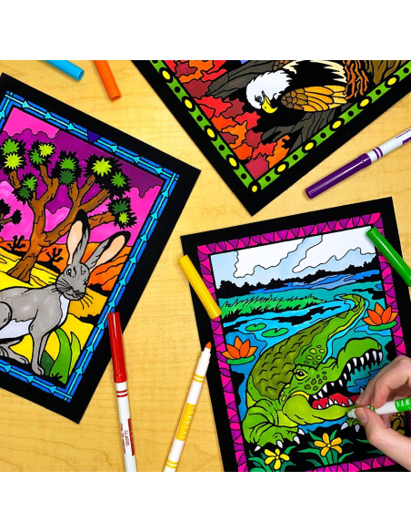 Super Pack 18 Pósters de Colorear Terciopelo Parques Nacionales