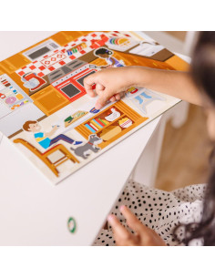 Juego de Almohadillas de Pegatinas Reutilizables Melissa & Doug - Casa de Jugar 2