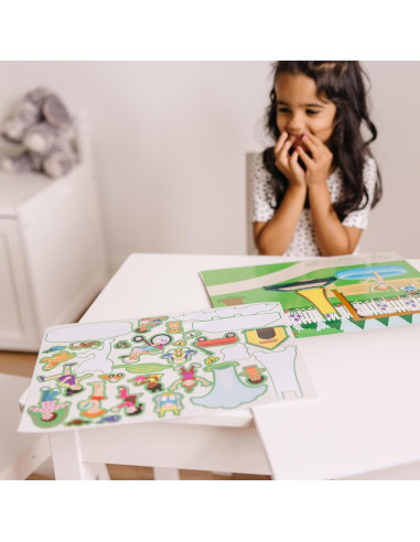 Juego de Almohadillas de Pegatinas Reutilizables Melissa & Doug - Casa de Jugar