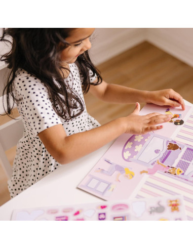 Juego de Almohadillas de Pegatinas Reutilizables Melissa & Doug - Casa de Jugar