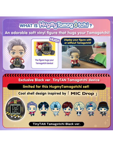 Tamagotchi Nano BTS TinyTAN Hugmy RM - Figura Vinilo 10cm