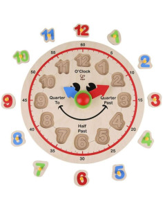 Rompecabezas Reloj Feliz Hape 12 Piezas Educativo 3+ Años 2