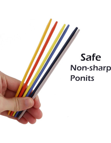 Juego de Jacks y Palitos Zhuji - 12 Jacks Metal + 60 Palitos Madera