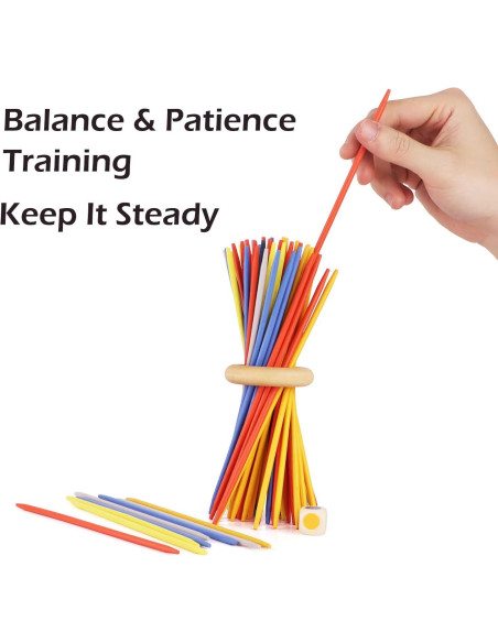 Juego de Jacks y Palitos Zhuji - 12 Jacks Metal + 60 Palitos Madera Juego de Jacks y Palitos Zhuji - 12 Jacks Metal + 60 Palitos Madera