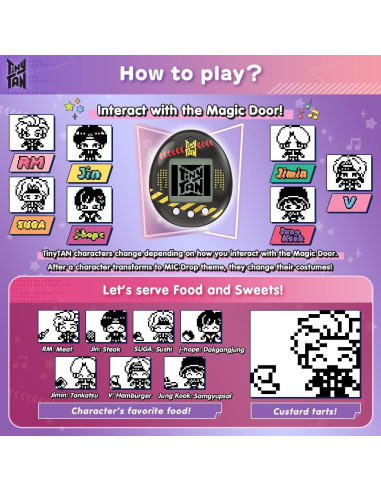 Tamagotchi Nano BTS TinyTAN Hugmy RM - Figura Vinilo 10cm