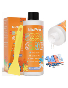 Pegamento para Rompecabezas Nicpro 210ml, Secado Rápido, No Tóxico