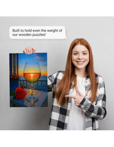 Hojas Adhesivas para Puzzles LEOGOR - 12 Hojas 25.9 x 18 cm