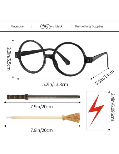 Set de Fiesta Mágica 72 Piezas - Gafas, Lápices y Tatuajes