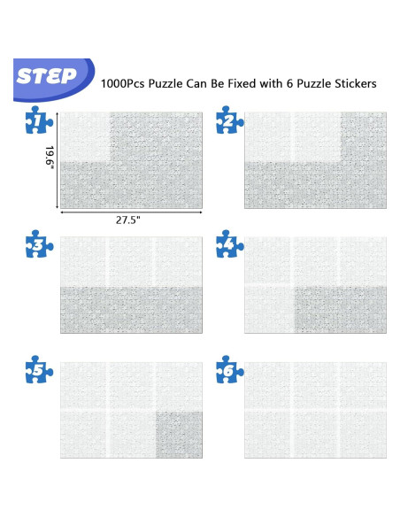 Hojas Autoadhesivas para Rompecabezas WISHDIAM - 18 PCS