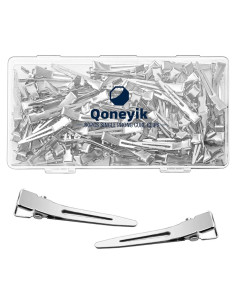 80 Clips de Pelo de Metal Qoneyik 45mm para Estilizar