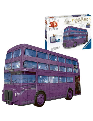 Rompecabezas 3D Autobús Noctámbulo Ravensburger - 216 Piezas