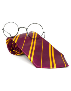 Conjunto de Disfraz Mago Skeleteen: Corbata y Gafas