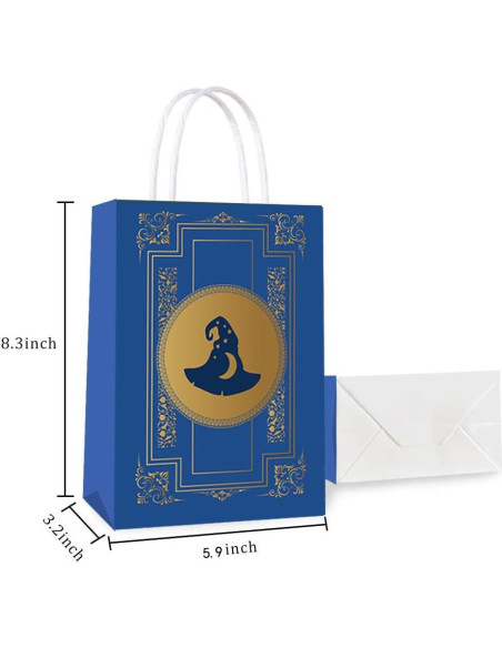 16 Bolsas de Regalo Mago Mágico Daapiishuu 21x15x8 cm