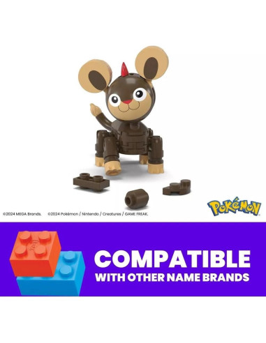 Juguete de Construcción Litleo Pokémon Mattel 44 Piezas