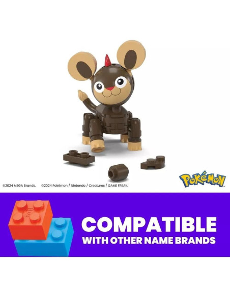 Juguete de Construcción Litleo Pokémon Mattel 44 Piezas