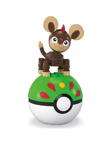 Juguete de Construcción Litleo Pokémon Mattel 44 Piezas