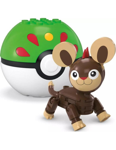 Juguete de Construcción Litleo Pokémon Mattel 44 Piezas