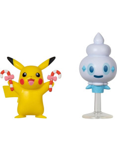 Paquete de Figuras de Batalla Pikachu y Gelatini 5 cm 2