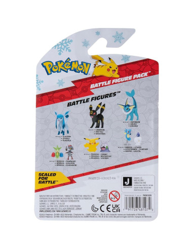 Paquete de Figuras de Batalla Pikachu y Gelatini 5 cm