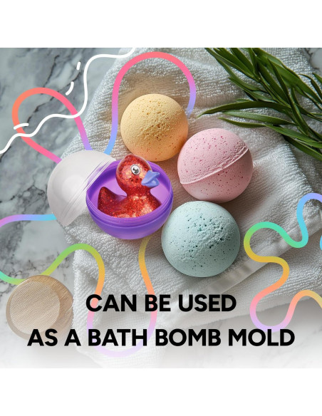 Cápsulas Redondas Transparentes Vacías Entervending 50 Pcs 5 cm Cápsulas Redondas Transparentes Vacías Entervending 50 Pcs 5 cm