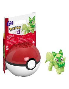 Juguete de Construcción MEGA Pokémon Sprigatito 27 Piezas