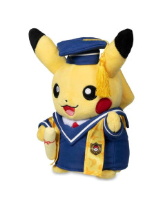 Peluche Pikachu Graduado 20 cm - Centro Pokémon Original