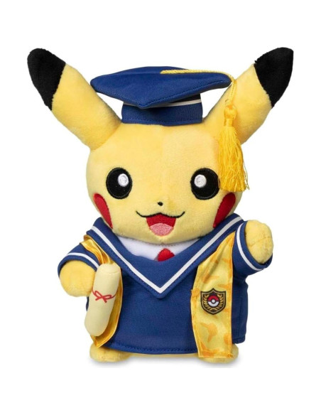 Peluche Pikachu Graduado 20 cm - Centro Pokémon Original Peluche Pikachu Graduado 20 cm - Centro Pokémon Original