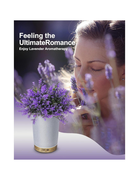 Difusor de Aceite Esencial TAOYANG 150ml Lavanda Gris