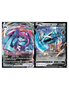 Lote de Cartas Ultra Raras Metagross V y Vmax Pokémon