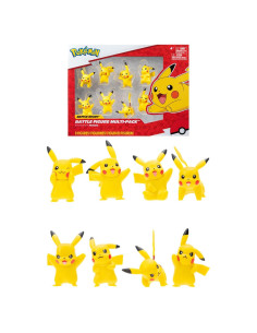Figuras de Batalla Pokémon Bandai - Paquete de 8 Pikachu 5 cm