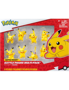 Figuras de Batalla Pokémon Bandai - Paquete de 8 Pikachu 5 cm 2