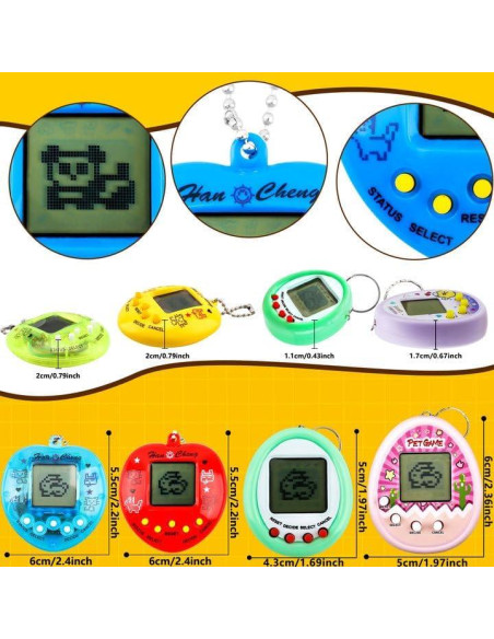 21 Llaveros Interactivos Mascotas Virtuales Conagel 5.8 cm