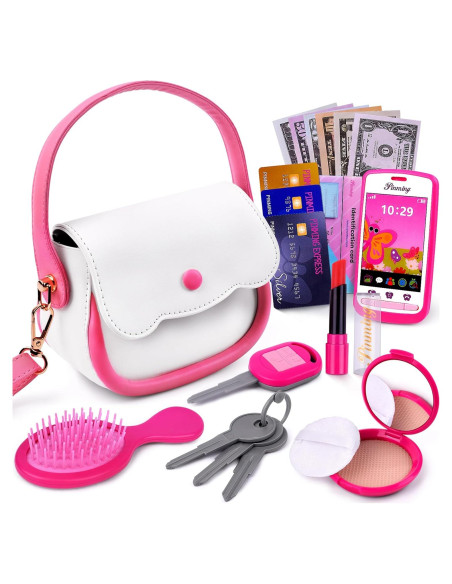 Cartera de Juego GJZZ para Niñas 3-8 Años - Set de Maquillaje Rosa